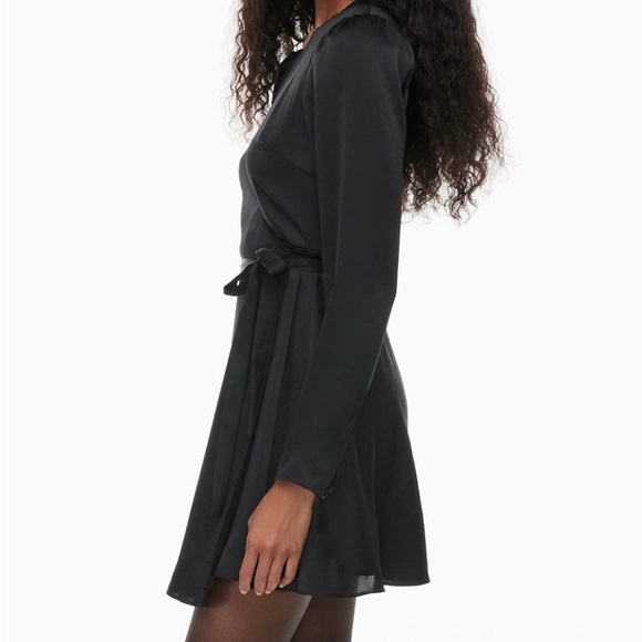 Small Black Wilfred Mademoiselle Longsleeve Dress - Picture 2 of 5